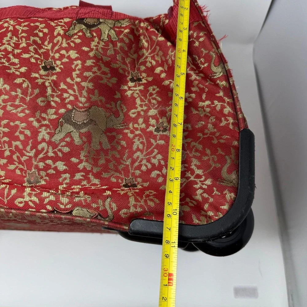 Rare American Flyer Luggage Budapest Personal Bag‎ Metalic Red Carry on